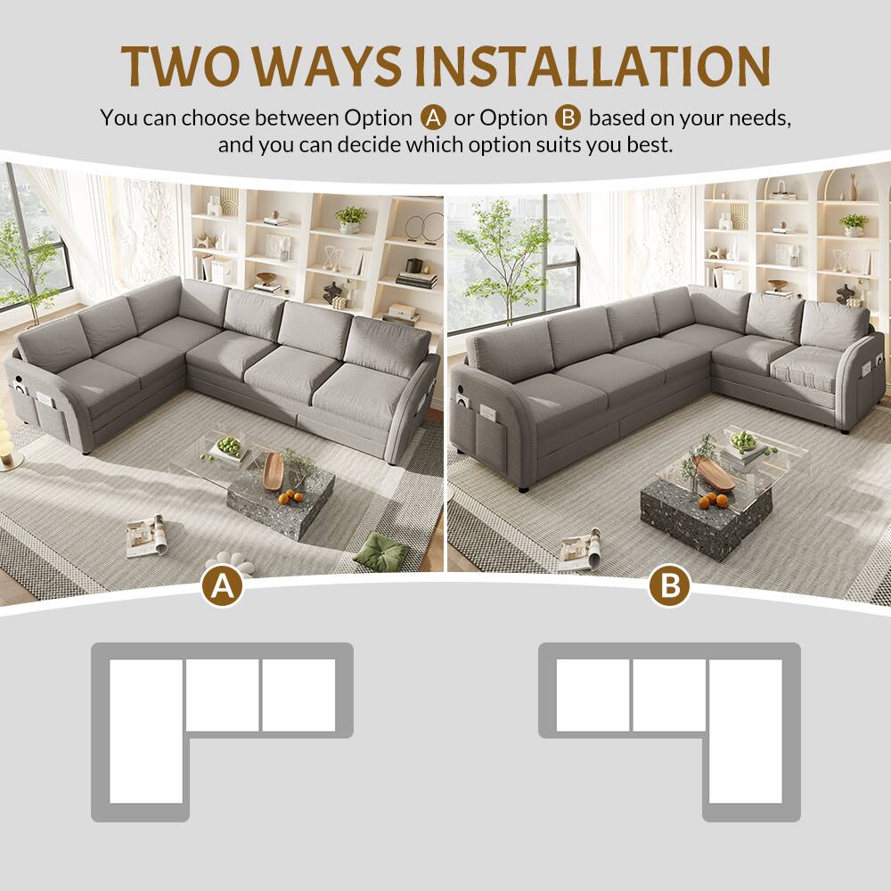 TWO WAYS INSTALLATION

You can choose between Option A or Option B based on your needs, and you can decide which option suits you best.