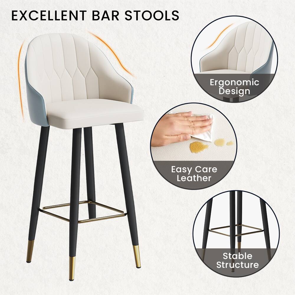 EXCELLENT BAR STOOLS

- Ergonomic Design
- Easy Care Leather
- Stable Structure