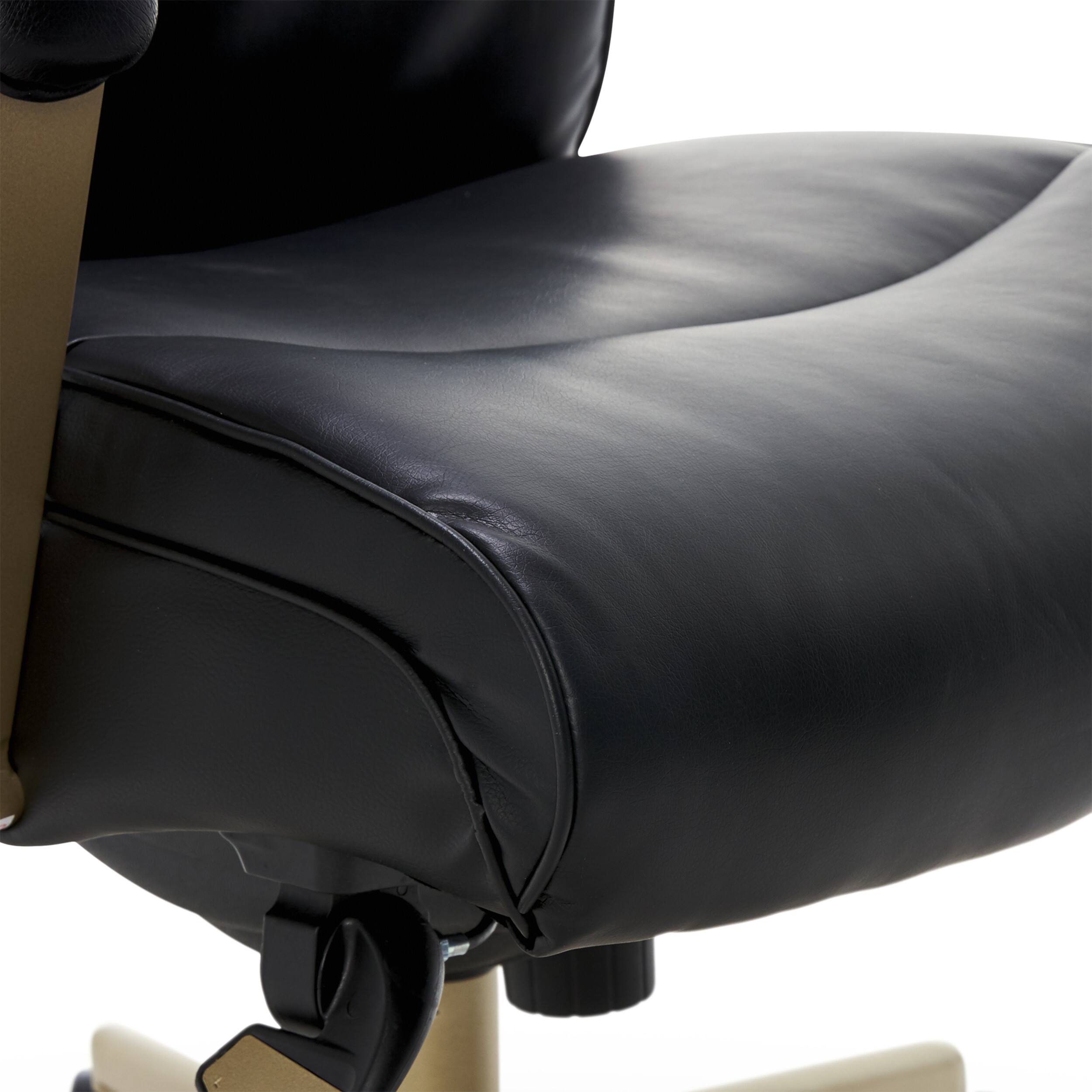 Alt View 16. La-Z-Boy - Modern Melrose Executive Office Chair with Brass Finish - Black.