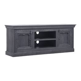 Maven Lane - Mahala Handmade Heritage Wooden Media Unit Distressed Finish - Black