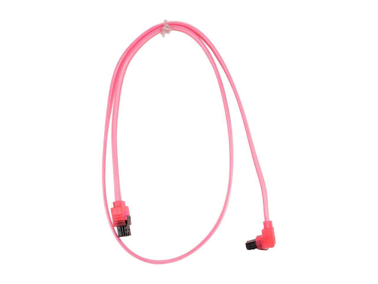 Alt View 1. Nippon Labs - Nippon Labs SATA3L2FT90/180RD 2 ft. SATA III Cable w/ Locking Latch (90 degree to 180 degree) 2 feet - OEM.