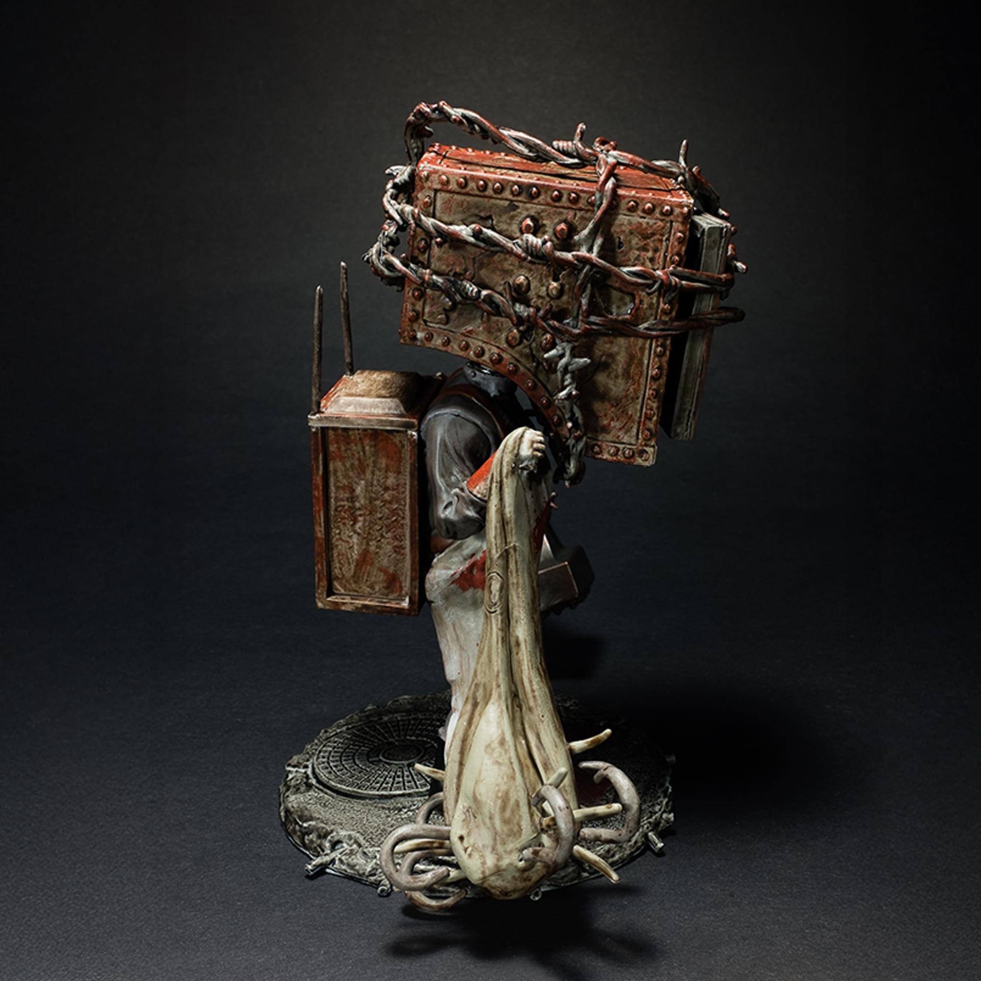 Alt View 3. Gaming Heads - The Evil Within The Keeper 6 Inch Collectible Bobblehead - Brown.