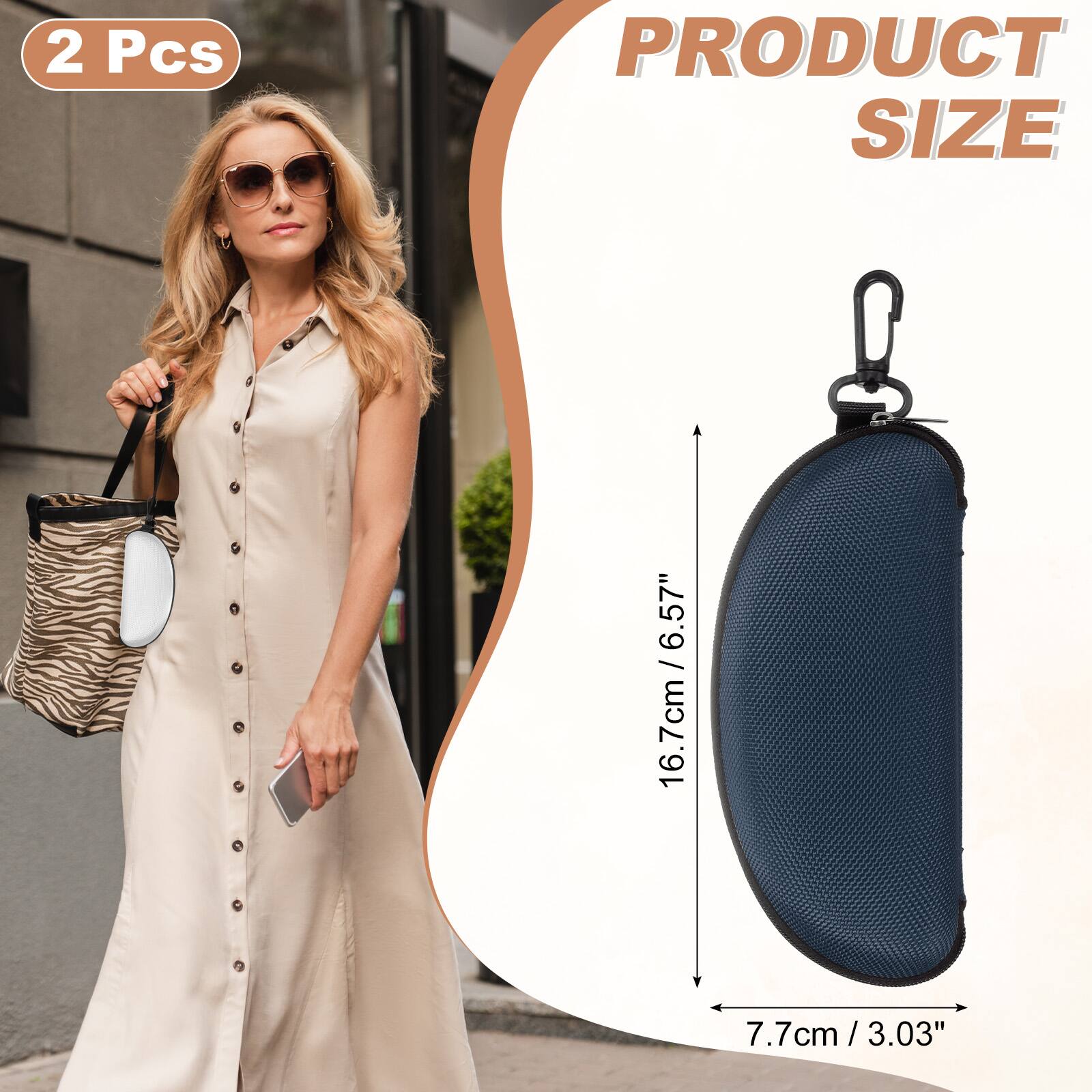 2 Pcs  
PRODUCT SIZE  
6.57" / 16.7cm / 7.7cm / 3.03"