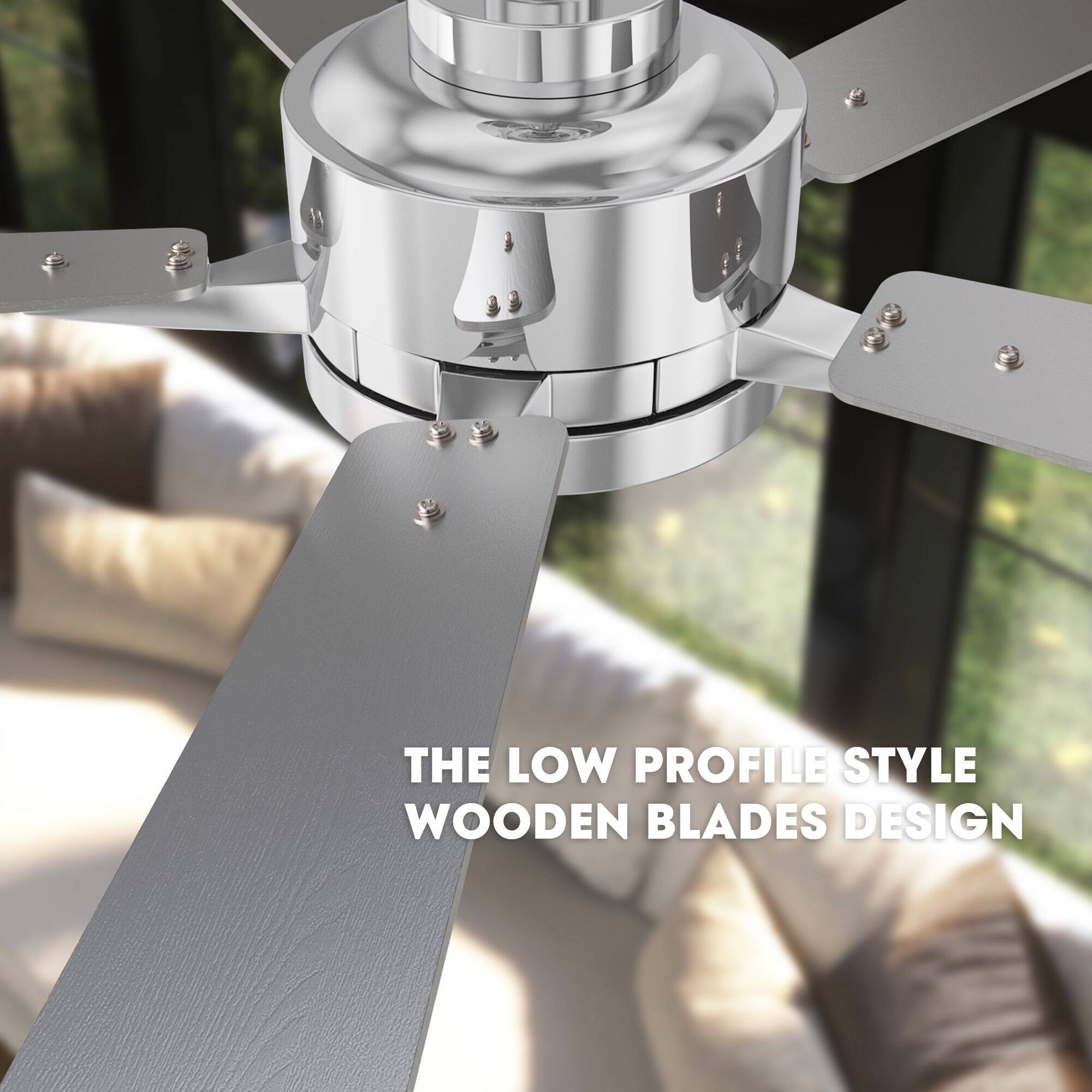 The low profile style wooden blades design