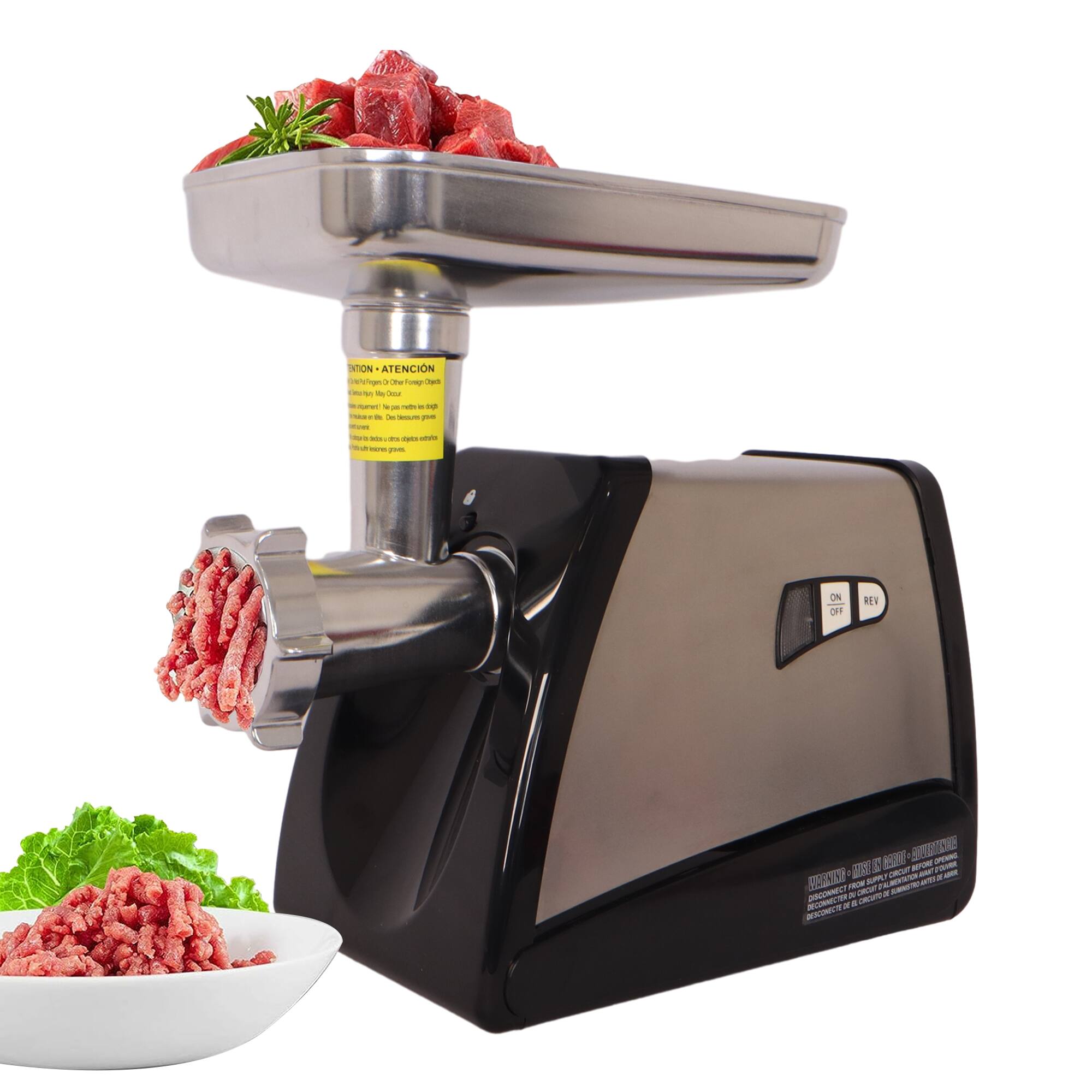 ELEMENT ACE - Meat Grinder & Sausage Stuffer - 570W Electric Stainless Steel - Aqua Grey