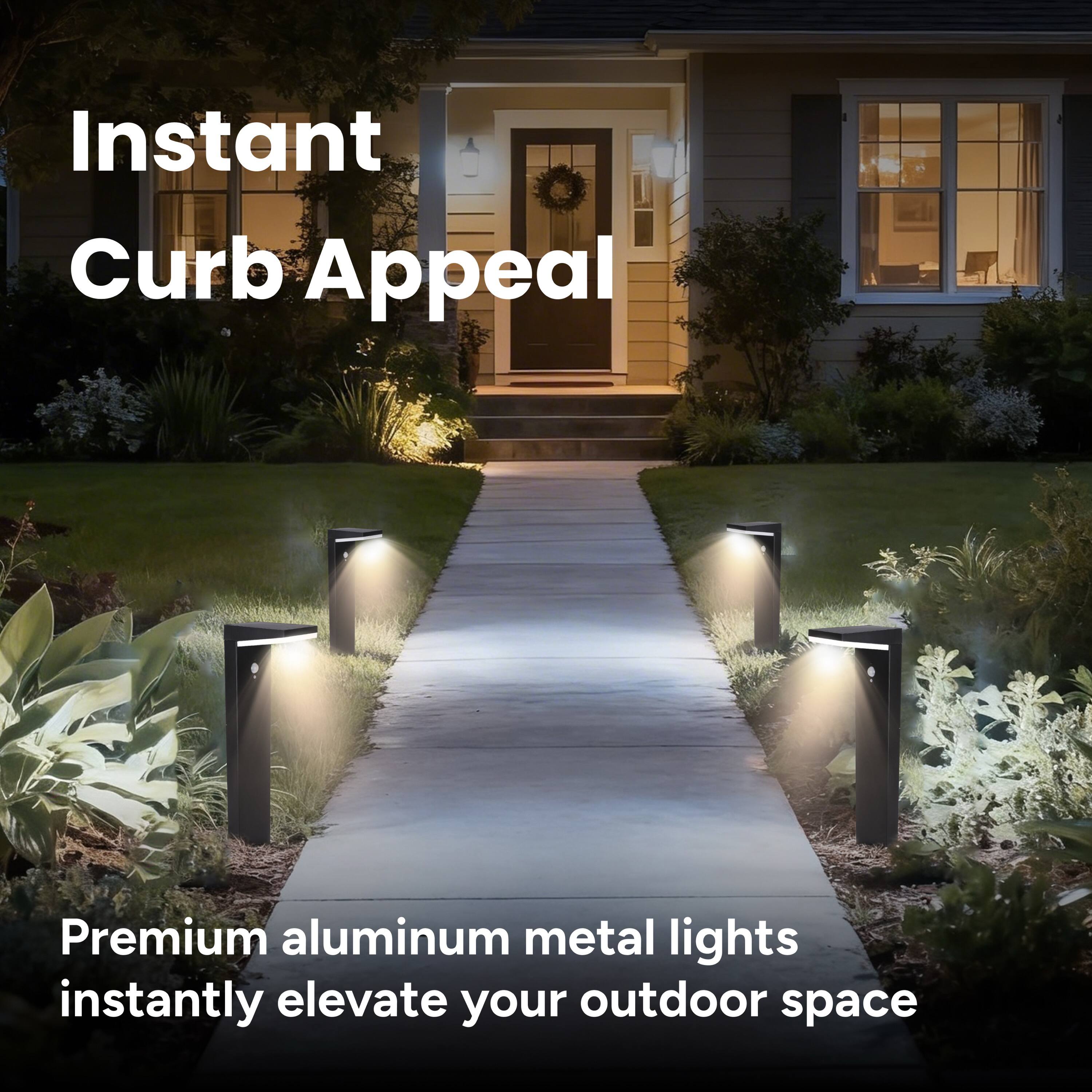 Instant Curb Appeal

Premium aluminum metal lights instantly elevate your outdoor space