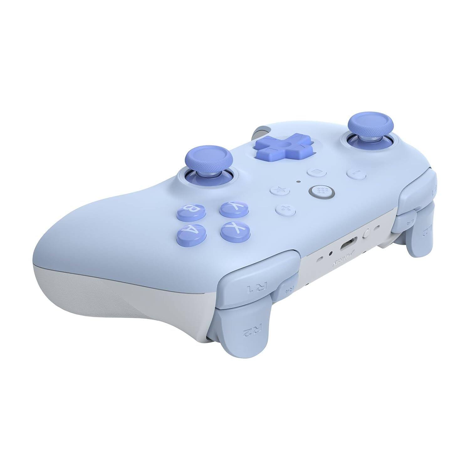 Angle. 8BitDo - 8BitDo Ultimate 2C Wireless Bluetooth Controller for Nintendo Switch with Motion Control, Rumble Vibration and Hall - Blue.