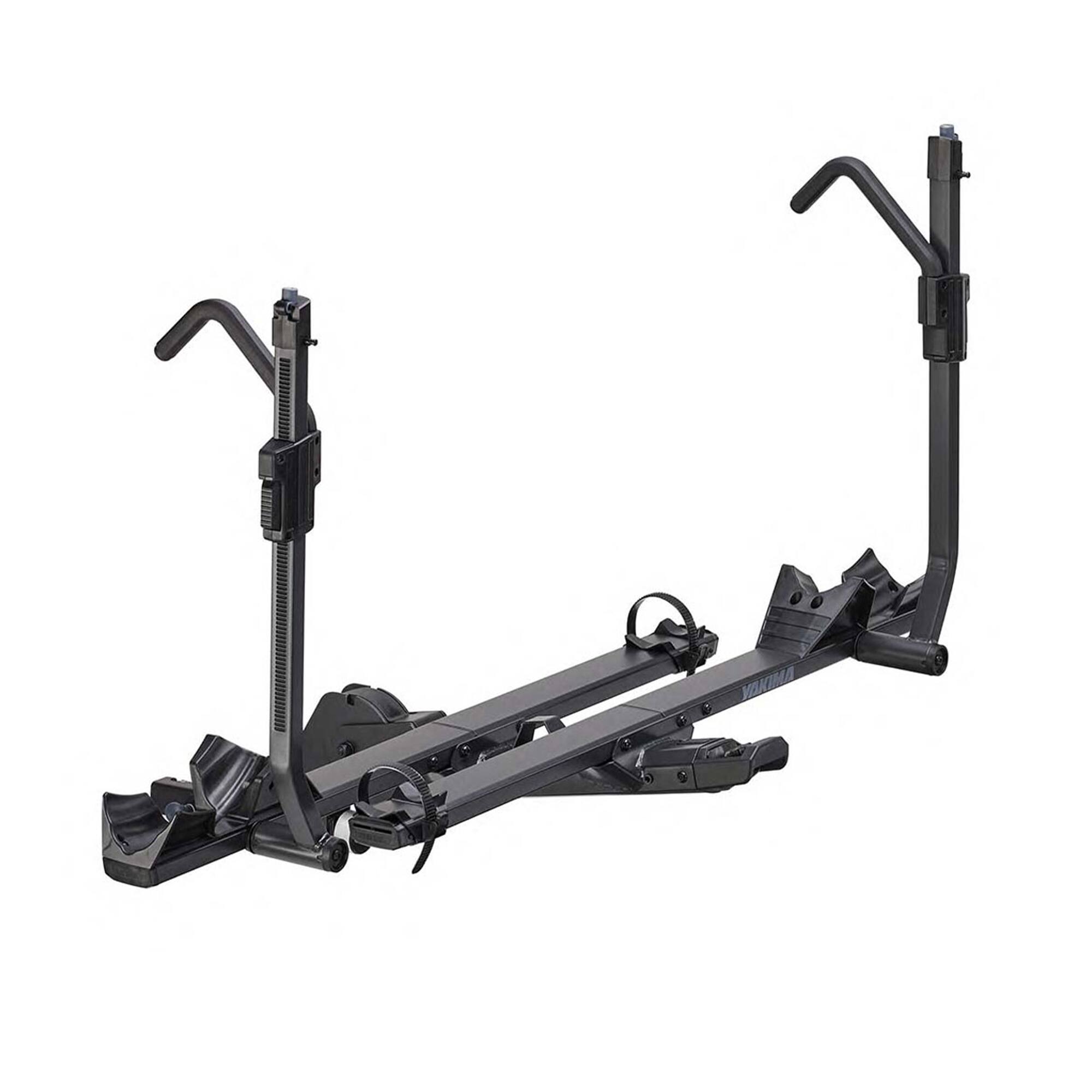 Front. Yakima - Yakima StageTwo 1.25" Premium Platform 2 Bike Tray Hitch Bike Rack, Anthracite - Anthracite.