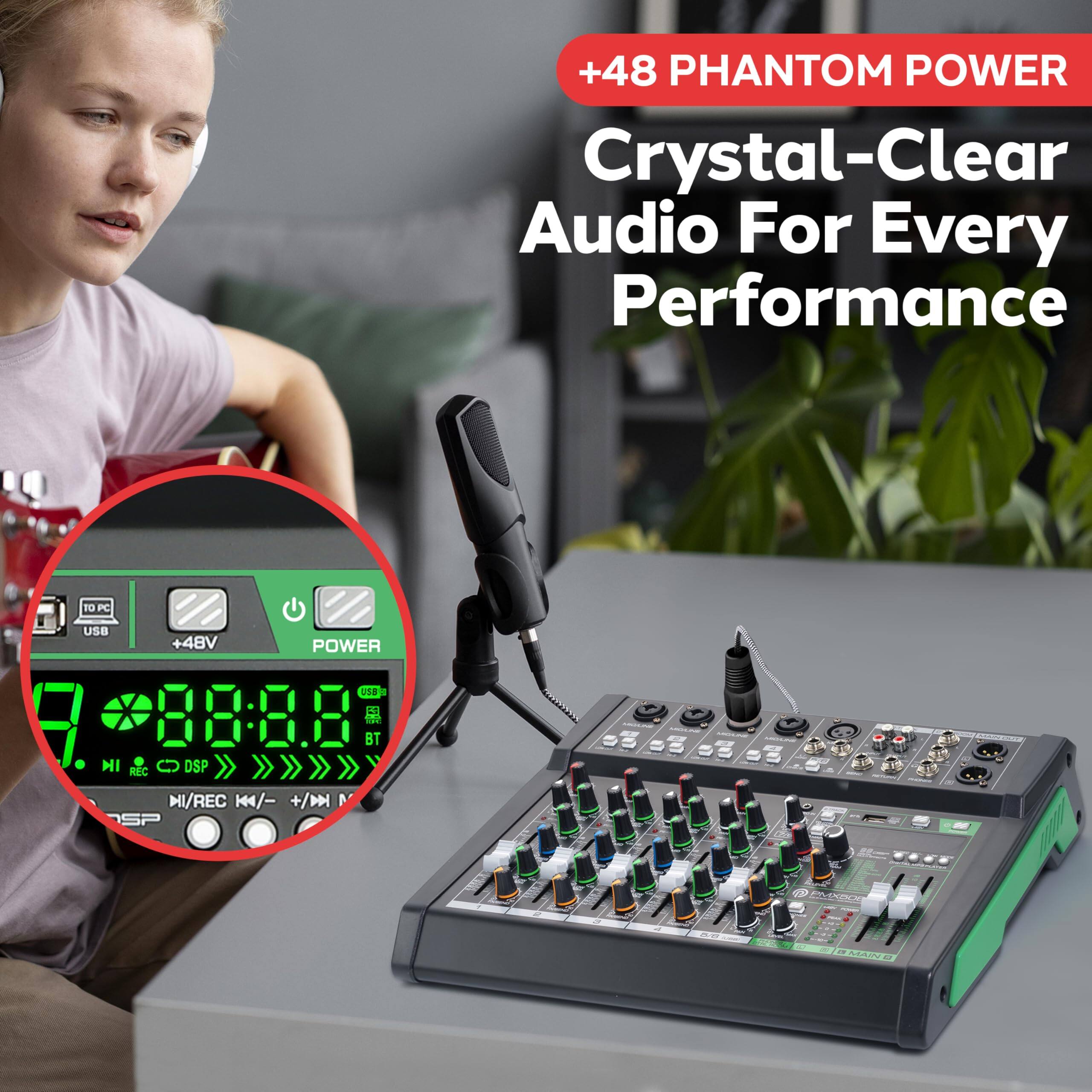 +48 PHANTOM POWER  
Crystal-Clear Audio For Every Performance  

TO PC USB +48V POWER  
88:88 BT HI REC DSP HI/REC 144/- +/D 1 SP S -