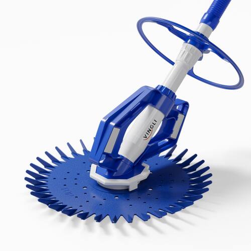 Front. Winado - Pool Vacuum Cleaner Automatic Sweeper Swimming Pool Creepy Crawler Vacuum with 33FT Hoses for In/Outdoor Swimming Pool - Blue.