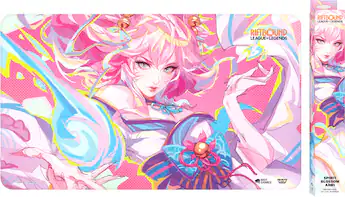 Riftbound Spiritforged Spirit Blossom Ahri Playmat RB-02PM03-EN Riftbound Spiritforged Spirit Blossom Ahri Playmat RB-02PM03-EN