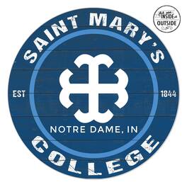 Jardine - Saint Mary's Belles 20'' x 20'' Indoor/Outdoor Circle Sign - Navy