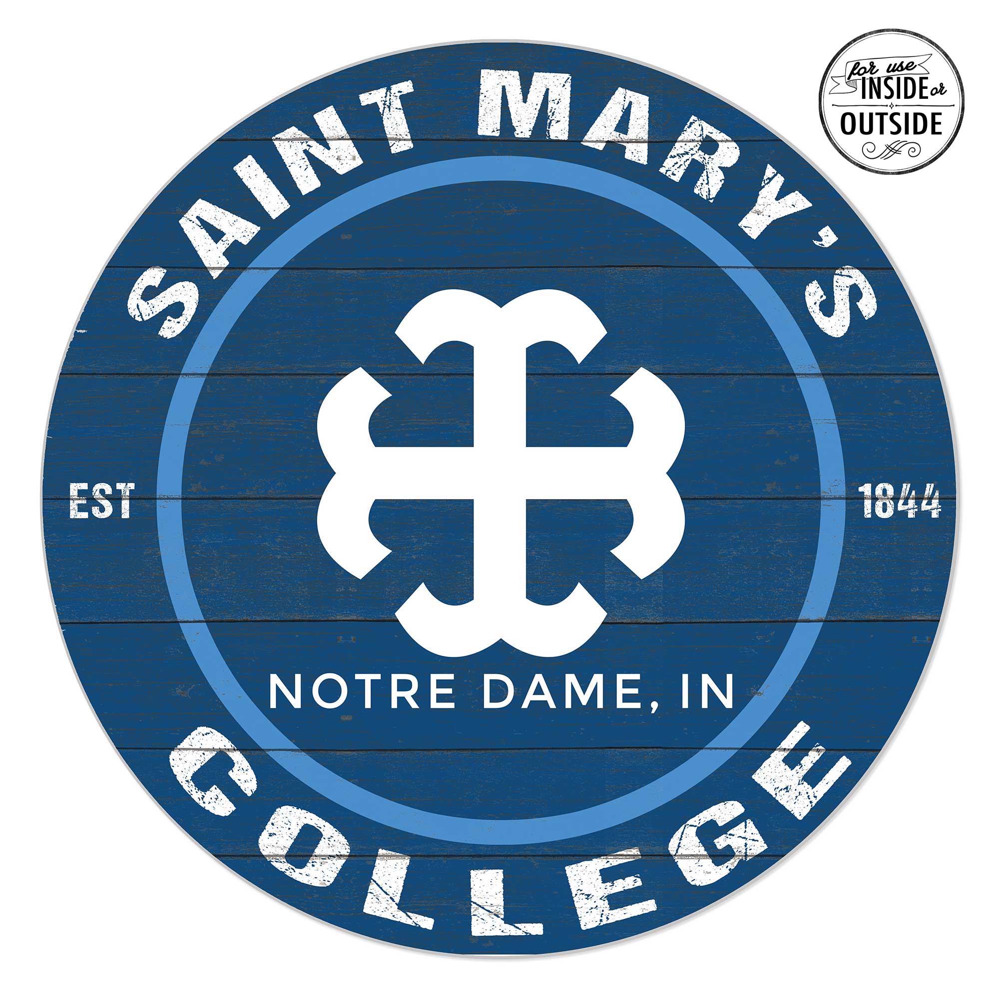 Saint Mary's Belles 20'' x 20'' Indoor/Outdoor Circle Sign