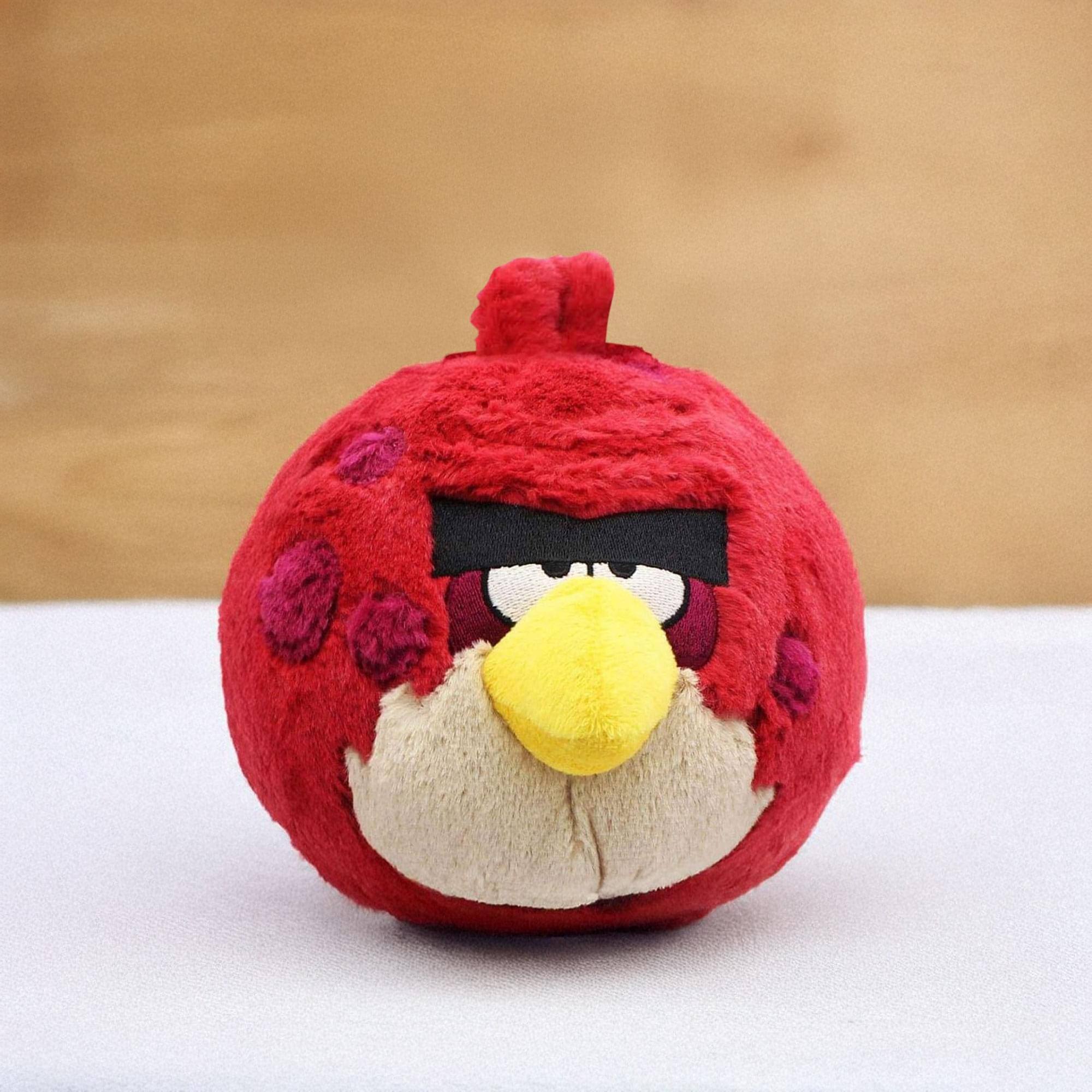 Alt View 3. Commonwealth Toys - Angry Birds Big Brother 5 Inch Basic Plush - Red.