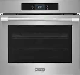 Frigidaire - 30" Single Wall Oven with Stone-Baked Pizza Mode - Stainless Steel