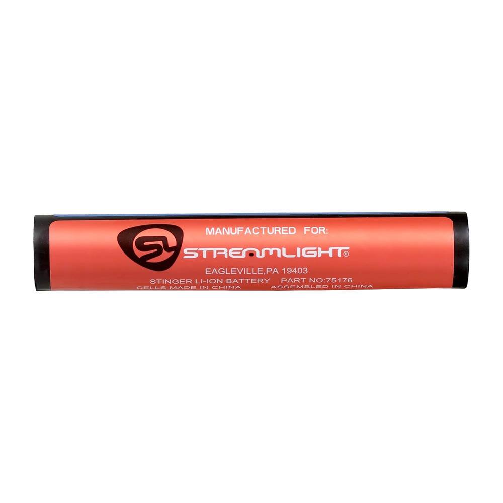 MANUFACTURED FOR:  
STREAMLIGHT  
EAGLEVILLE, PA 19403  
STINGER LI-ION BATTERY  
PART NO: 75176  
MADE IN CHINA  
ASSEMBLED IN CHINA