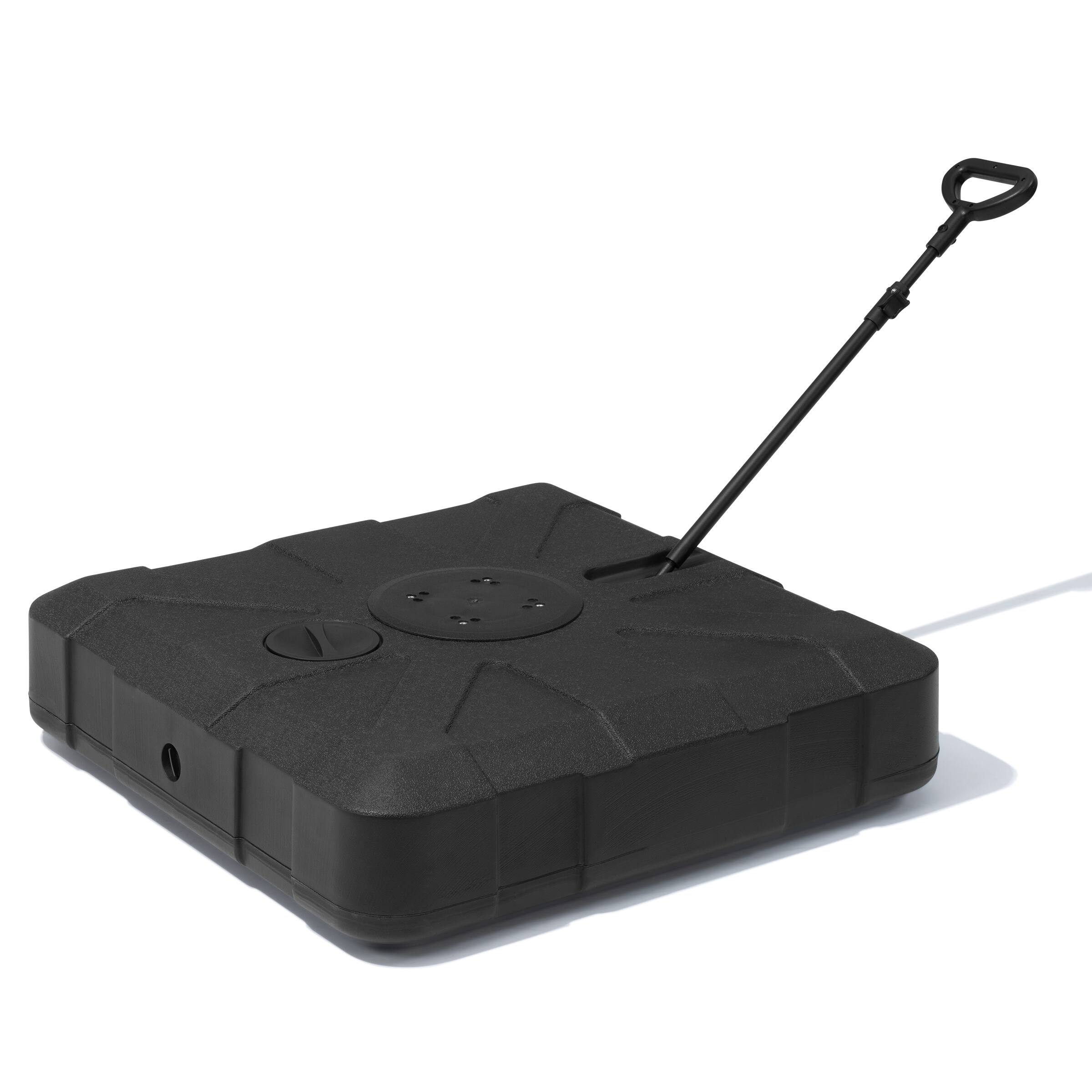 Back. Crestlive Products - Crestlive Products Heavy Duty Fillable Patio Umbrella Base Stand with Wheels 33.5 x 33.5 inch - Black.