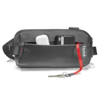 tomtoc - Explorer-T21 EDC Sling Bag, Compact Crossbody Bag Minimalist Sling Pack Daypack for Travel, Lightweight, Water-Resistant - Black - Front_Zoom