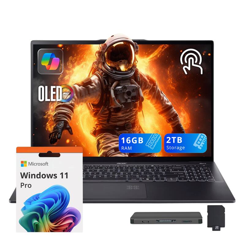 "Acer - Swift 16 16"" Touchscreen Laptop,Intel Ultra 7 256V,16GB RAM,1TB SSD+1TB Dock Set,Backlit Keyboard,Win 11 Pro - Black" price history on PriceWatchPro