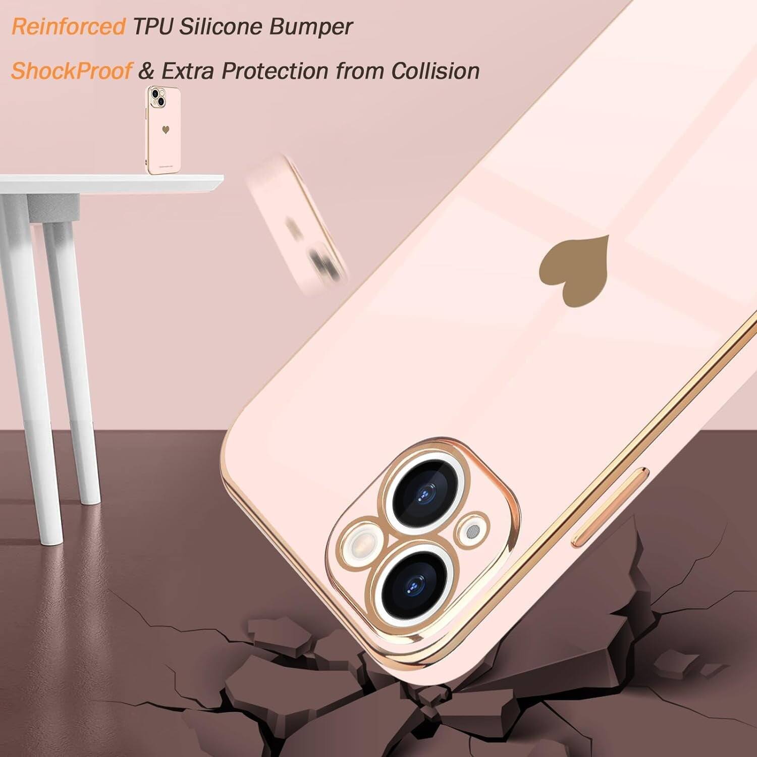Reinforced TPU Silicone Bumper, ShockProof & Extra Protection from Collision