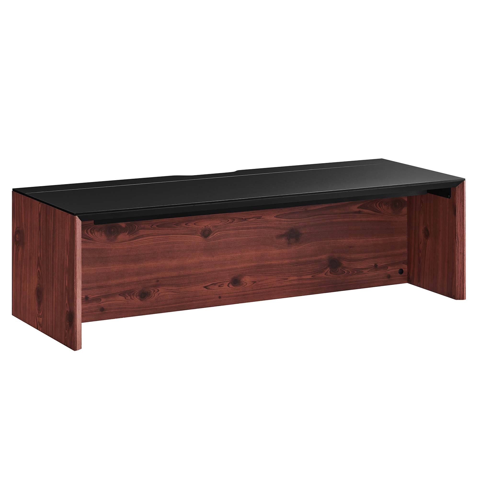 Angle. Modway - Kinetic 49" Wall-Mount Office Desk by Modway - Black Cherry.