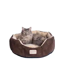 Armarkat - Pet Bed With Polyfill In and Mocha For Cats And Extra Small Dogs - Beige
