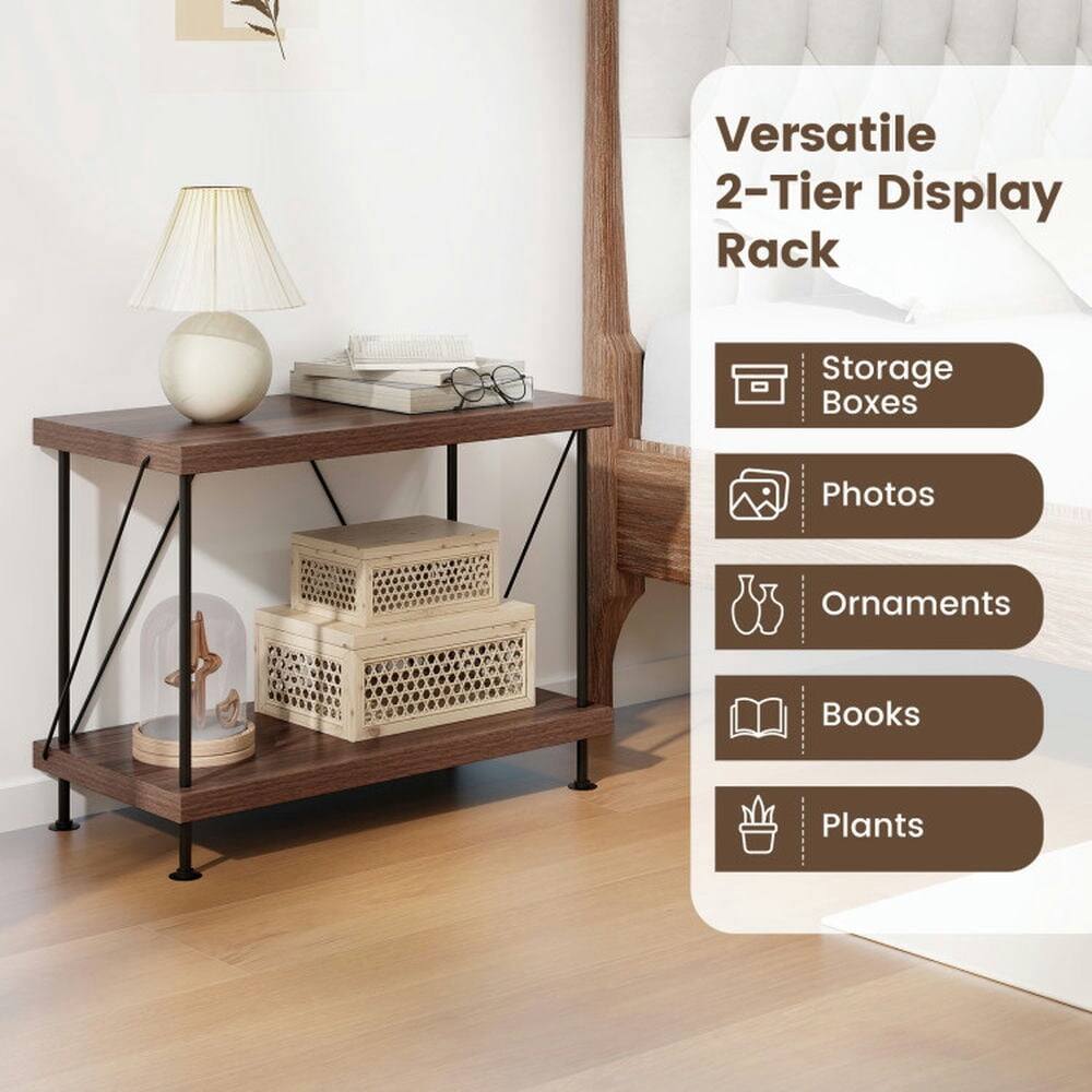 Versatile 2-Tier Display Rack

- Storage Boxes
- Photos
- Ornaments
- Books
- Plants
