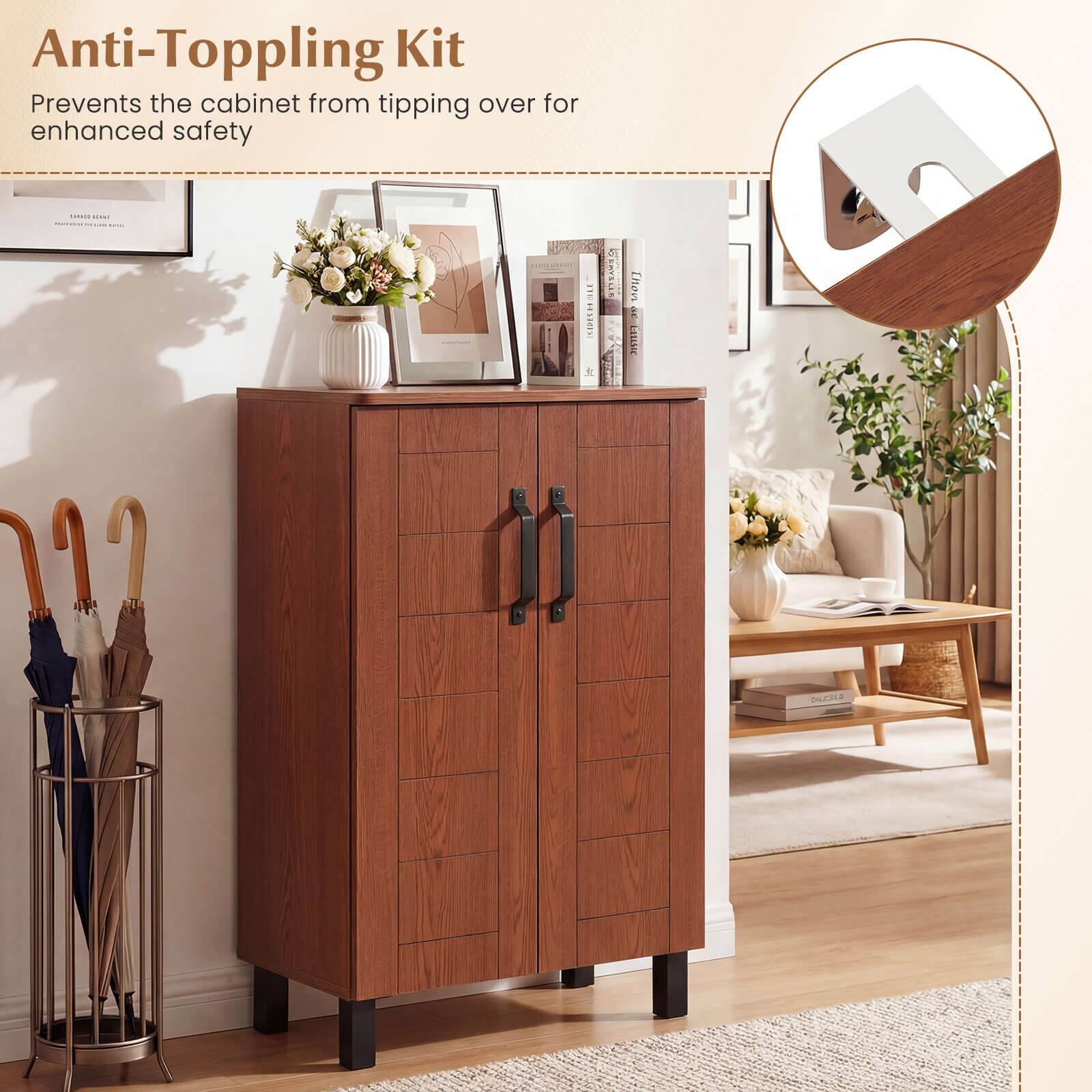 Anti-Toppling Kit  
Prevents the cabinet from tipping over for enhanced safety