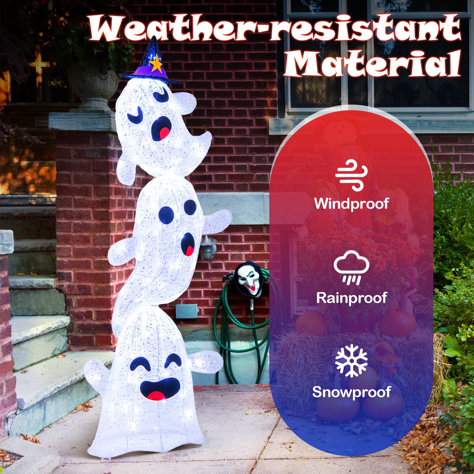 Weather-resistant Material: Windproof, Rainproof, Snowproof