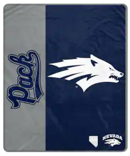 Pegasus - Nevada Wolf Pack 50" x 60" Endzone Ultra Soft Throw Blanket - Multicolor