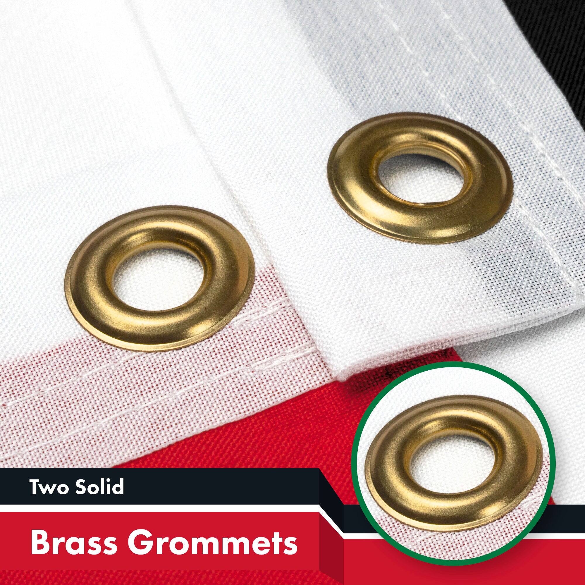Two Solid Brass Grommets