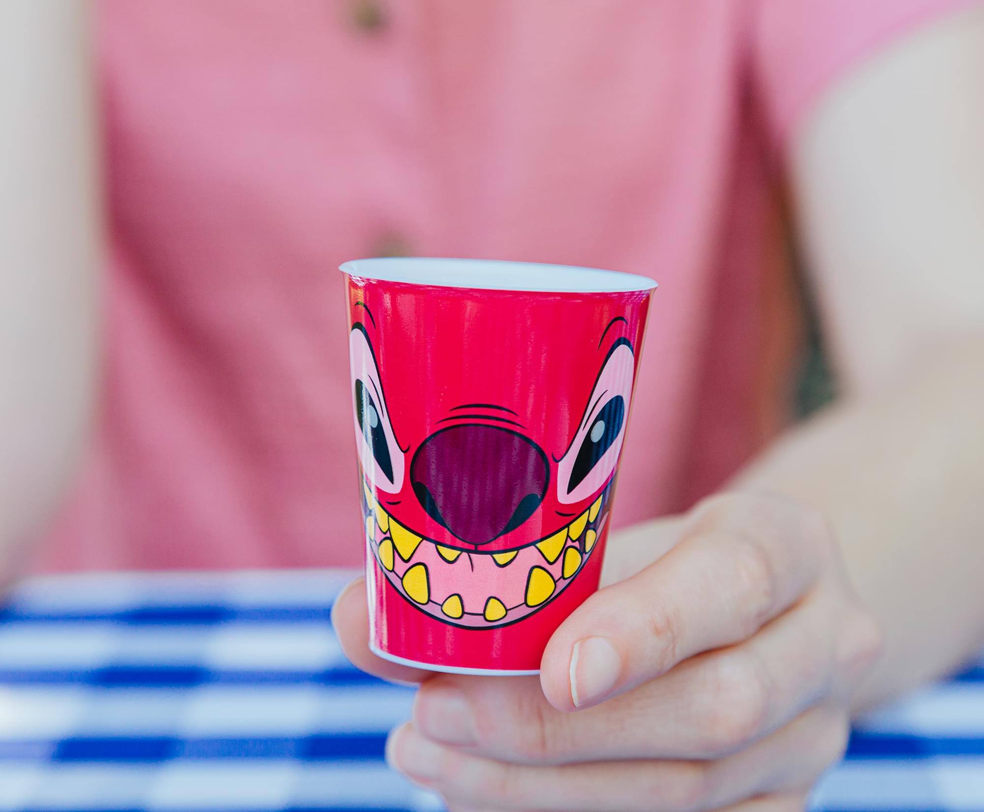 Alt View 4. Disney - Disney Lilo & Stitch 4-Piece Plastic Mini Cup Set | Each Holds 2 Ounces - Multicolored.