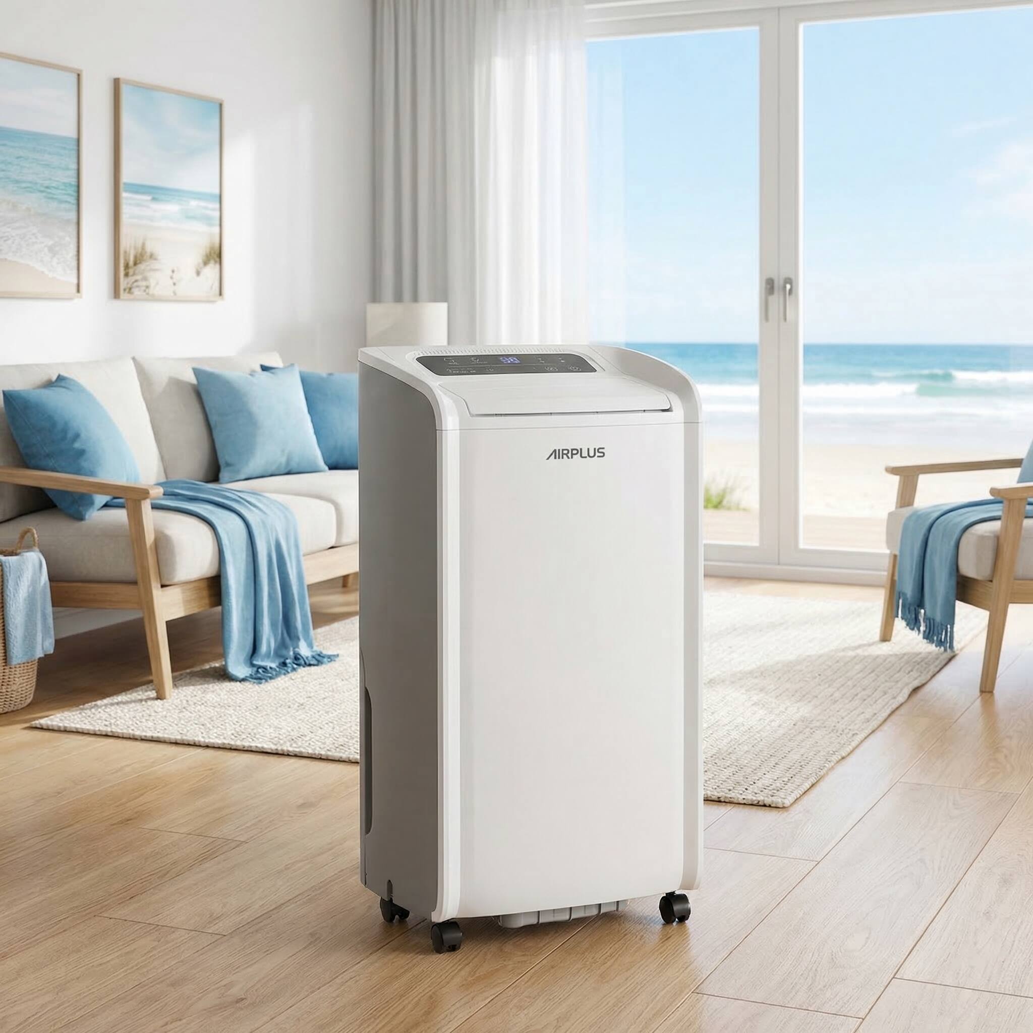 Alt View 1. Airplus - 4500 Sq. Ft 47 Pints Portable Dehumidifier with Drain Hose for Basement.
