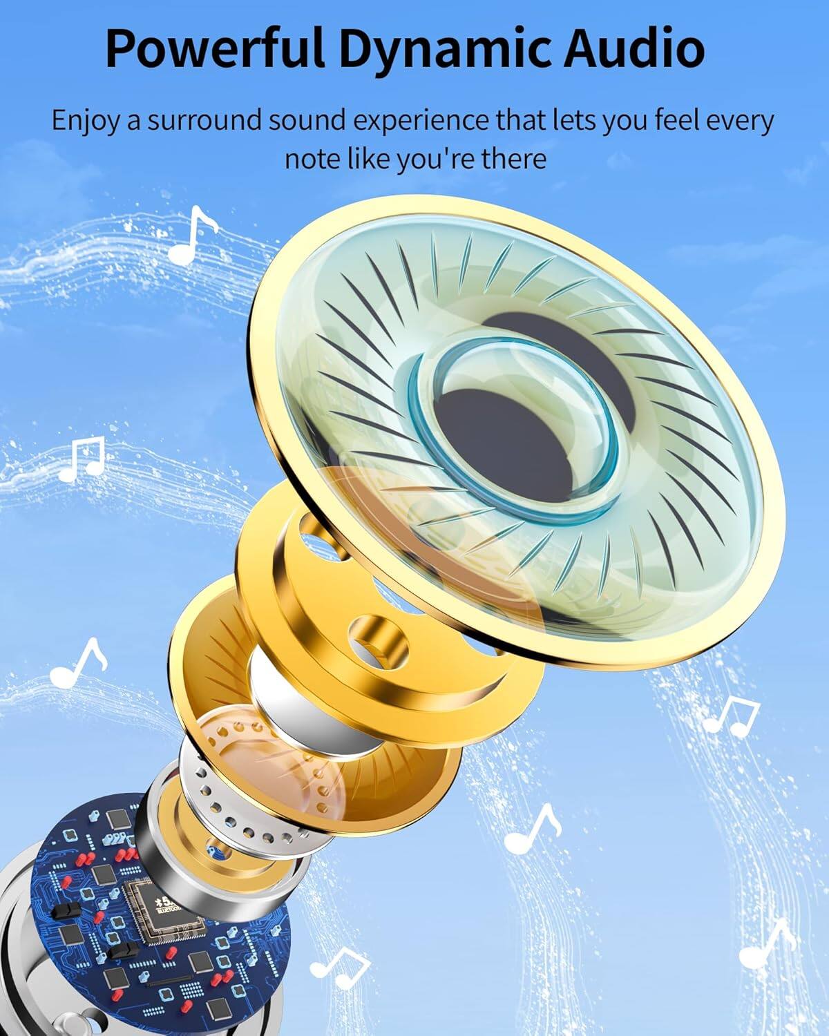 Powerful Dynamic Audio  
Enjoy a surround sound experience that lets you feel every note like you're there