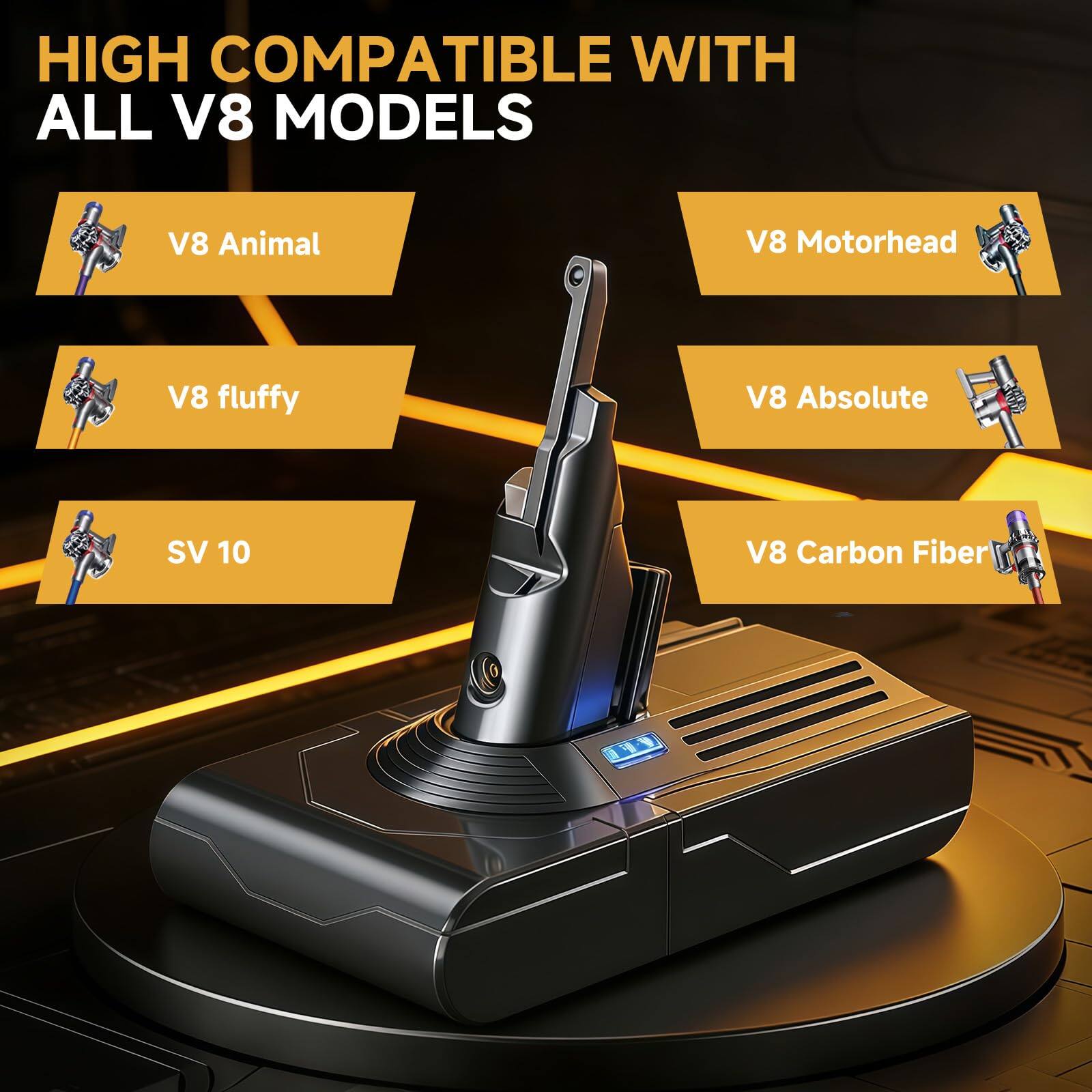 HIGH COMPATIBLE WITH ALL V8 MODELS

- V8 Animal
- V8 fluffy
- SV 10
- V8 Motorhead
- V8 Absolute
- V8 Carbon Fiber