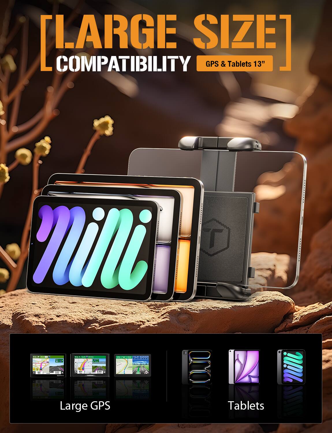 [LARGE SIZE] COMPATIBILITY GPS & Tablets 13"
