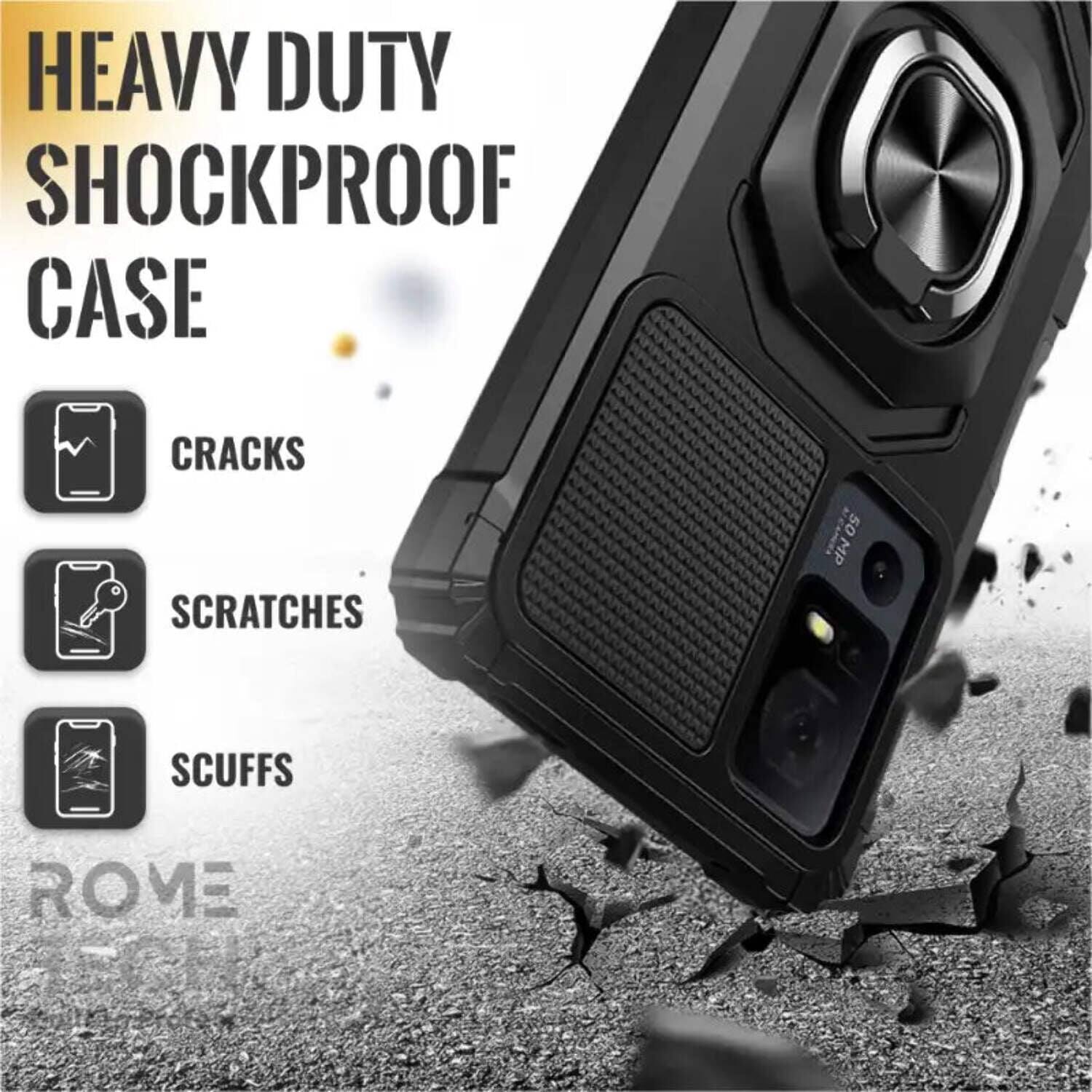 HEAVY DUTY SHOCKPROOF CASE  
CRACKS  
SCRATCHES  
SCUFFS  
ROME