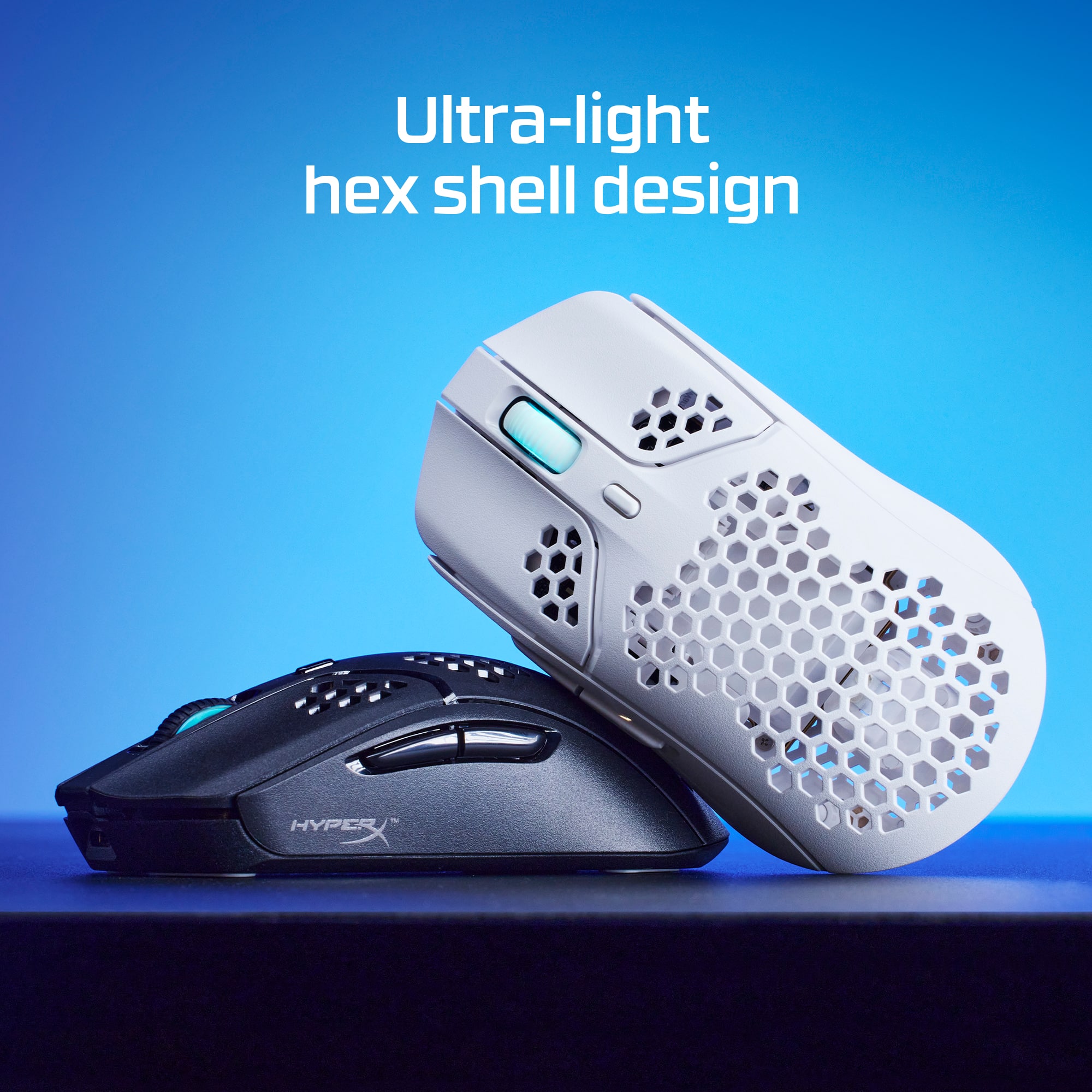 Ultra-light hex shell design HyperX.