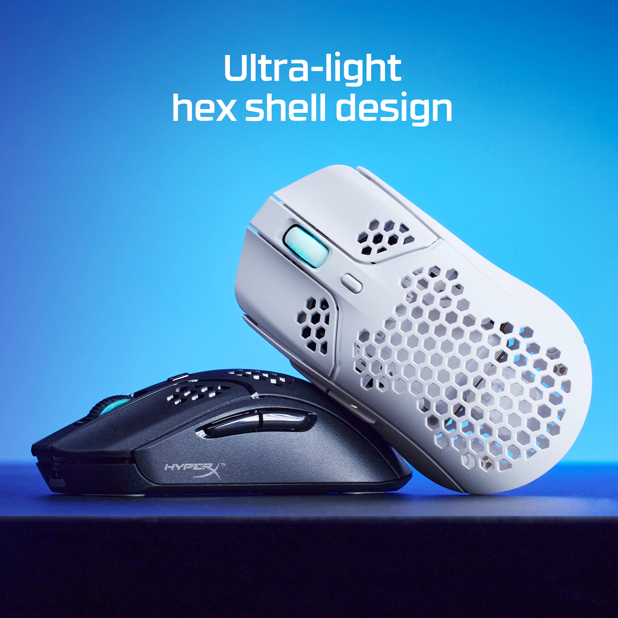 Ultra-light hex shell design HyperX.