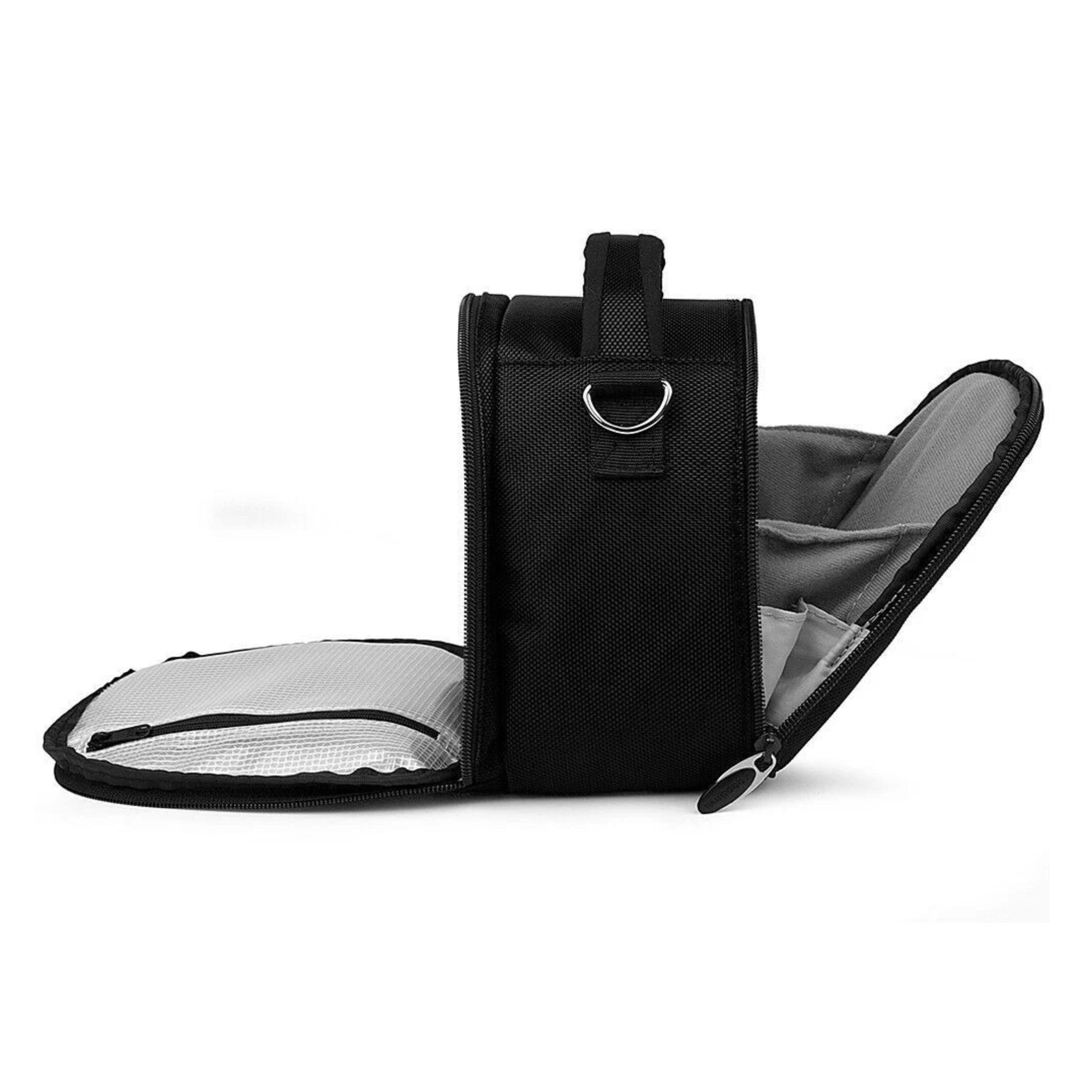 Back. Kitcheniva - Small DSLR Camera Shoulder Bag Case For Canon EOS Rebel Black - Black.