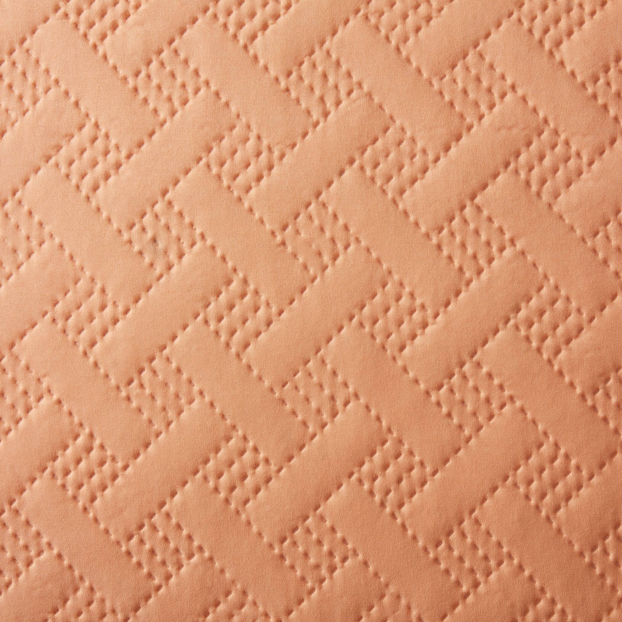 Back. Dan River - Dan River 3 Piece Basket Pinsonic 1 quilt 2 shams - Peach Fuzz.