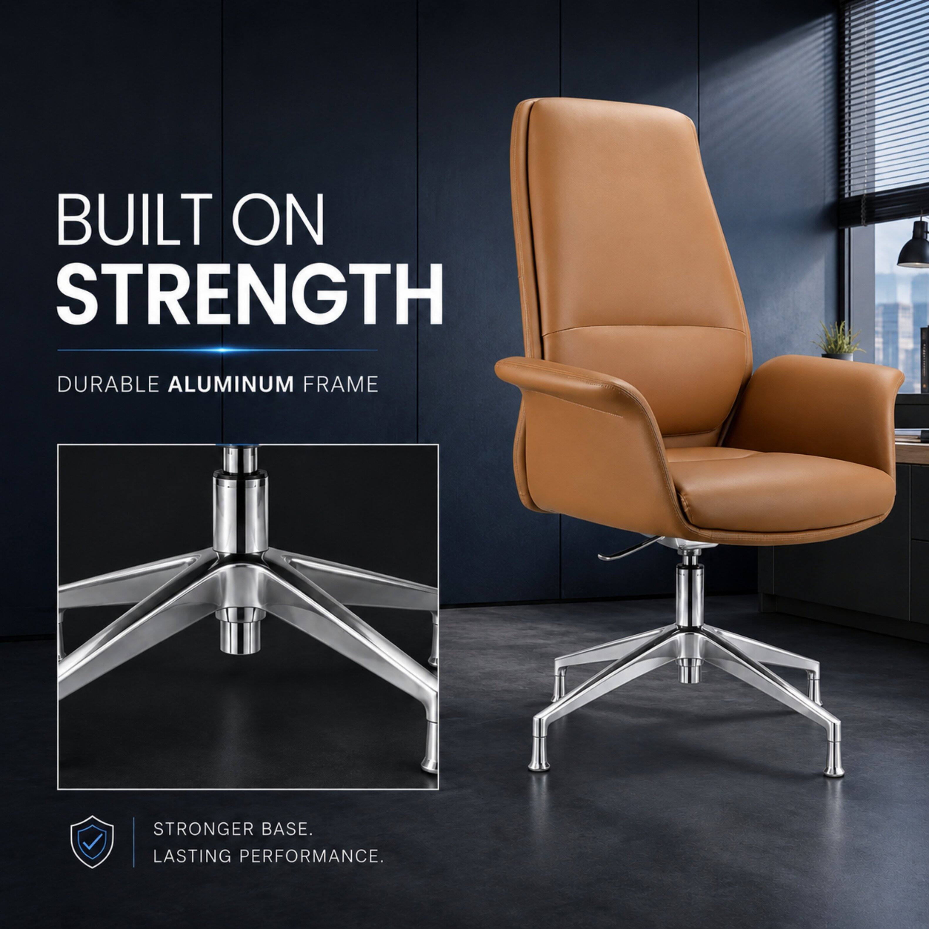 BUILT ON STRENGTH  
DURABLE ALUMINUM FRAME  
STRONGER BASE. LASTING PERFORMANCE.