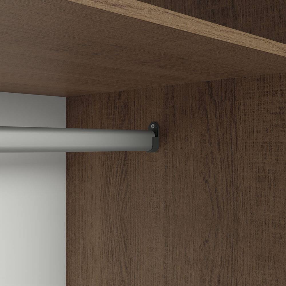 Alt View 5. Madesa - Madesa Kitchen Pentry Storage Cabinet with 2 Doors, Ample Shelf and Hanging Space 31 Inch - Rustic - Rustic.