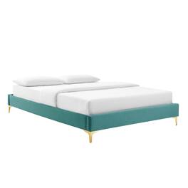 Modway - Sutton Performance Velvet King Bed Frame - Blue