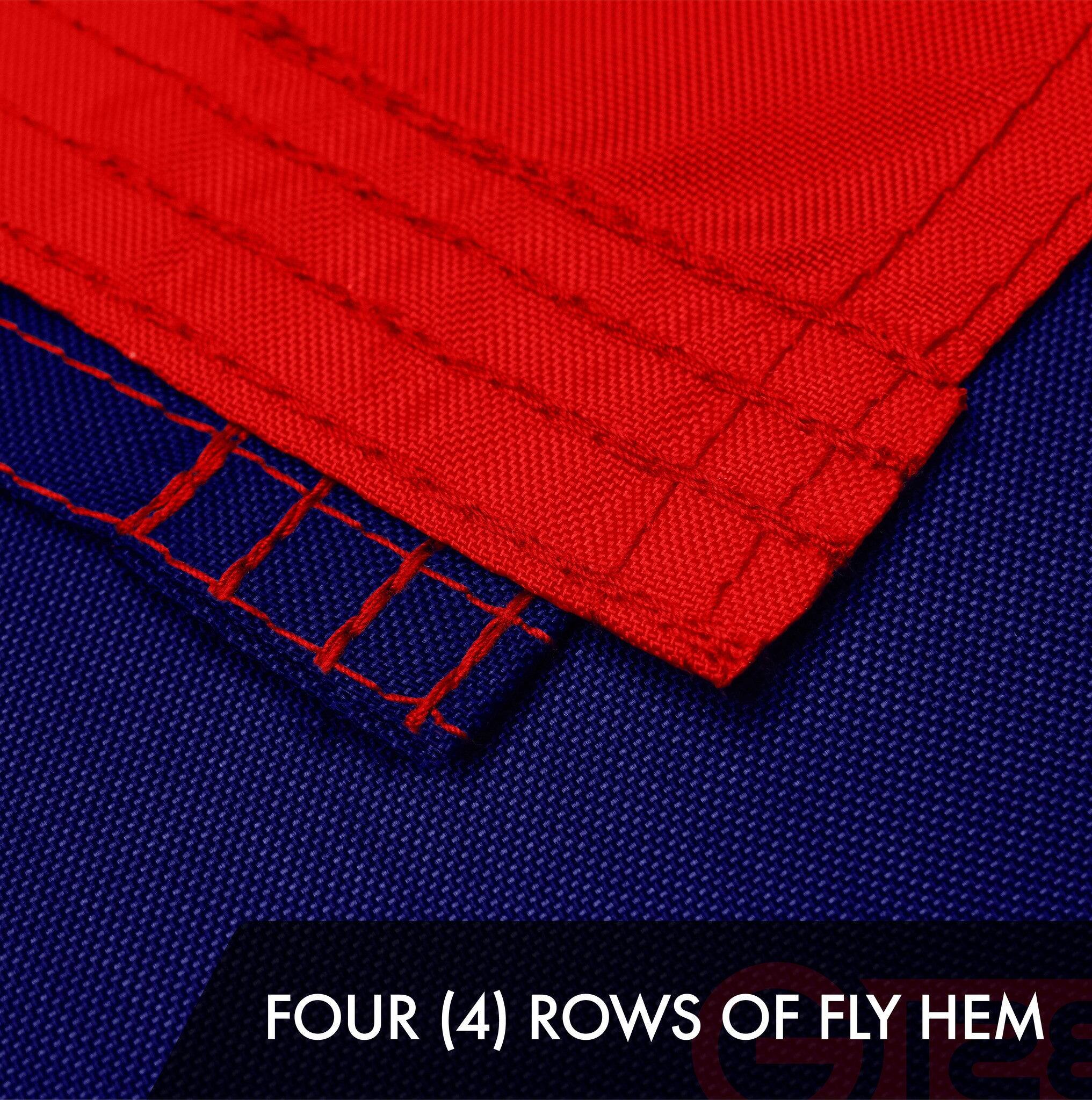 FOUR (4) ROWS OF FLY HEM