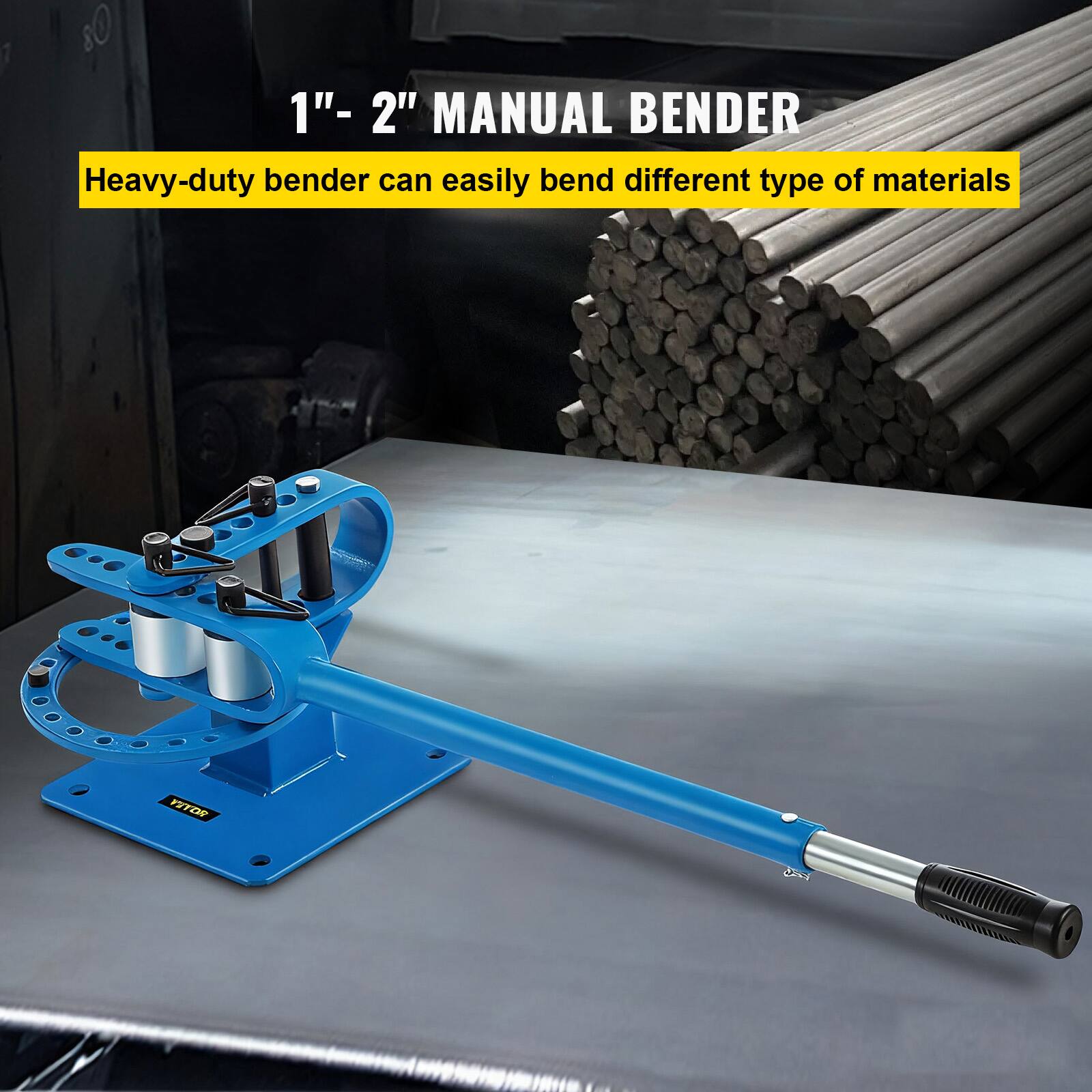 1" - 2" MANUAL BENDER  
Heavy-duty bender can easily bend different types of materials