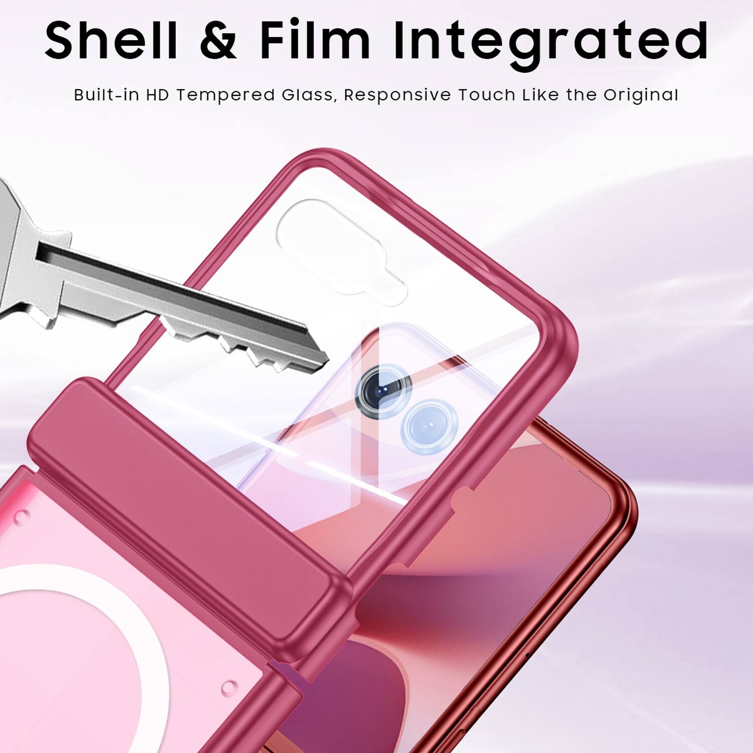 Shell & Film Integrated  
Built-in HD Tempered Glass, Responsive Touch Like the Original