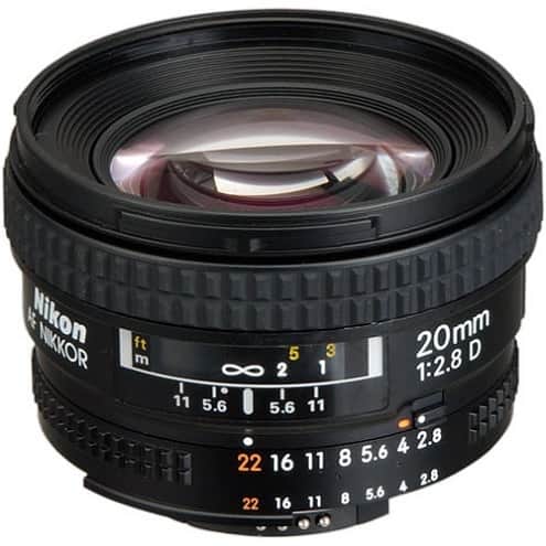 Nikon - AF 20mm f/2.8D Nikkor Lens (International Model) - Black