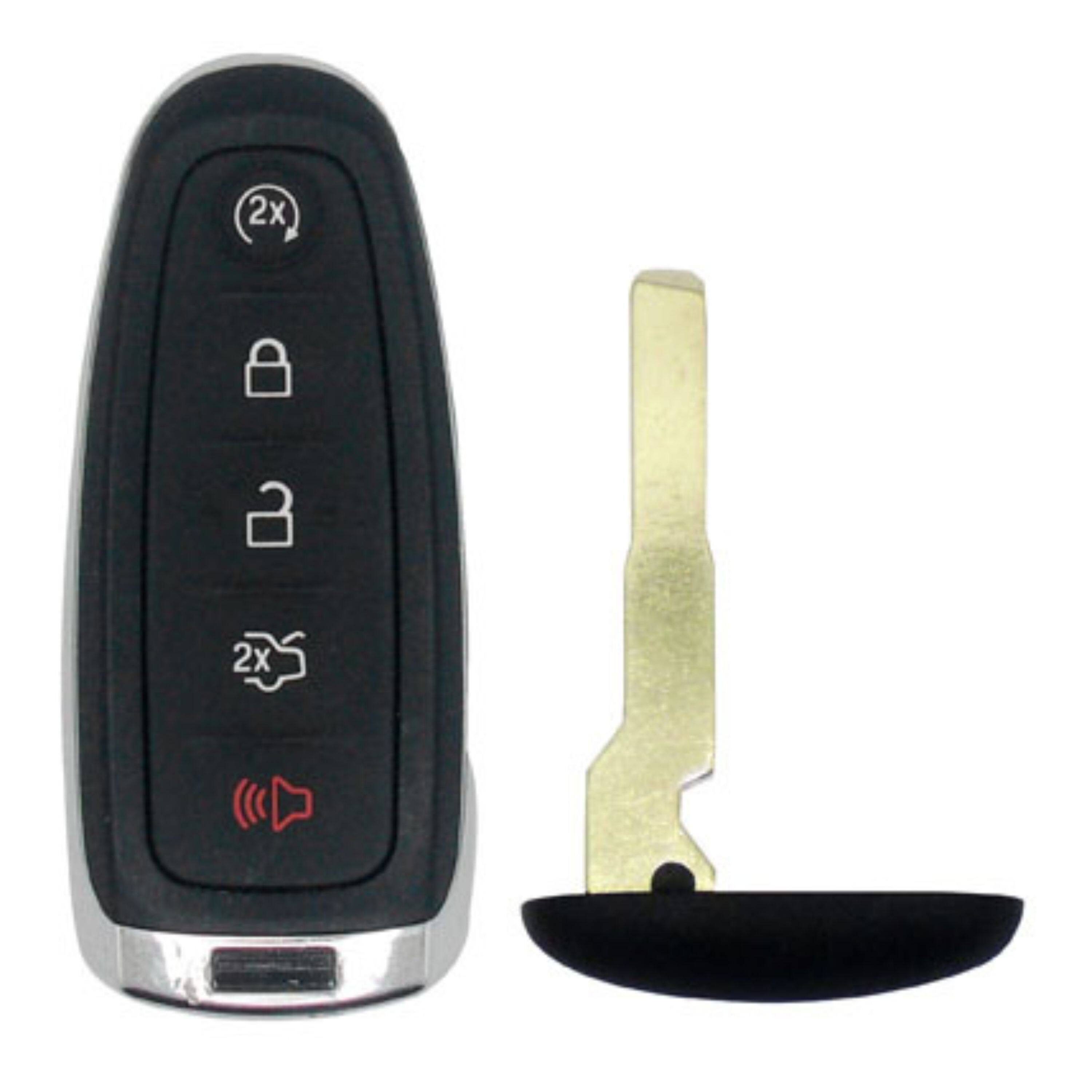 Alt View 1. Car Keys Express - Car Keys Express Ford Simple Key - 5 Button Smart Key Remote with Trunk and Remote Start and programming device - Black.