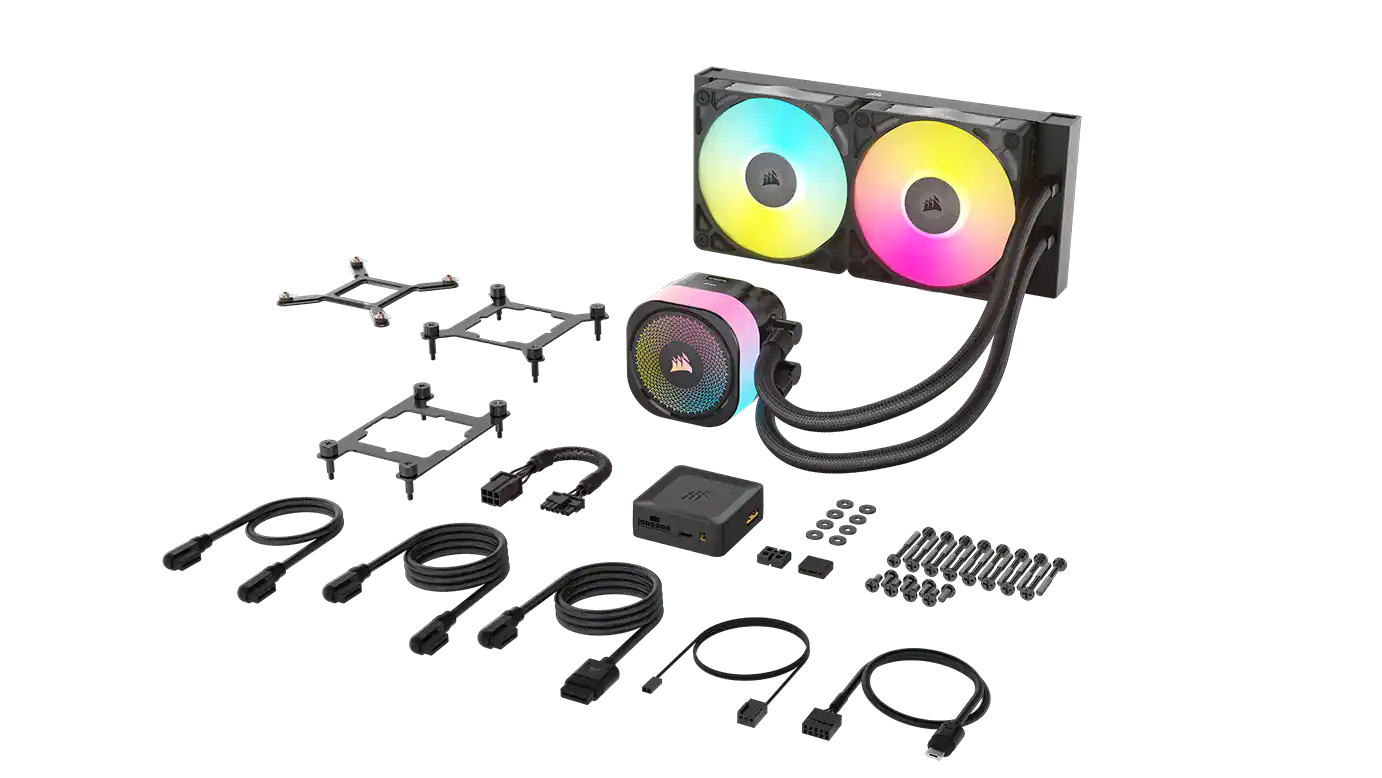 Alt View 25. CORSAIR - iCUE LINK TITAN 420 RX RGB AIO Liquid CPU Cooler - Black.